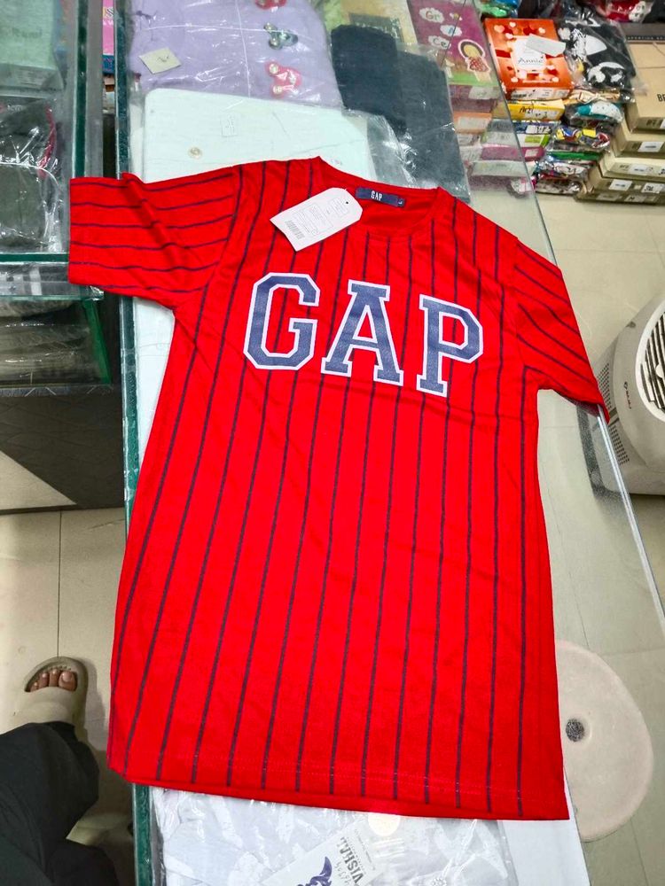 GAP Red Striped T-Shirt