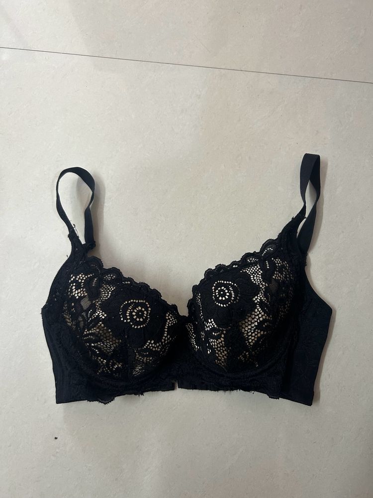 Padded Black Bra