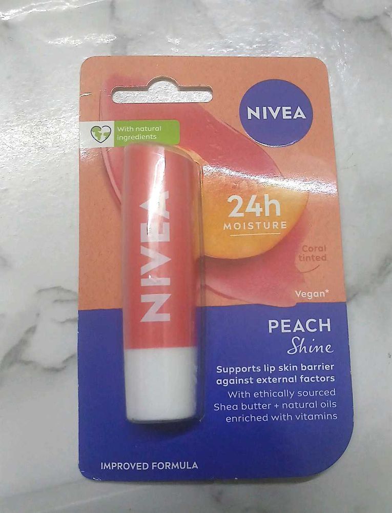 NIVEA Peach Shine Lip Balm