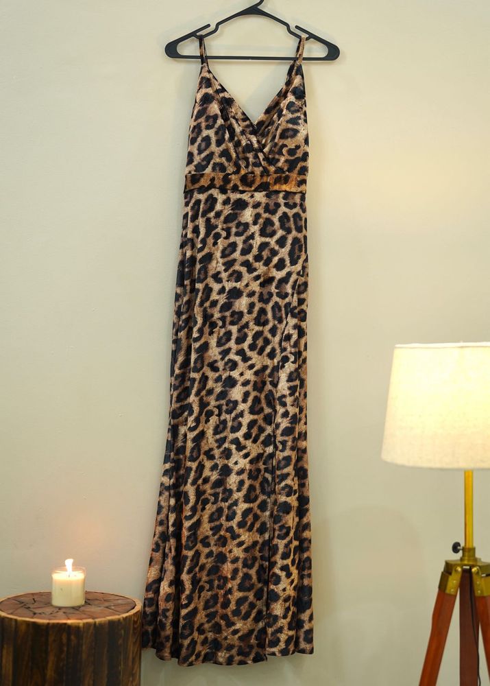 Leopard Print Maxi Dress