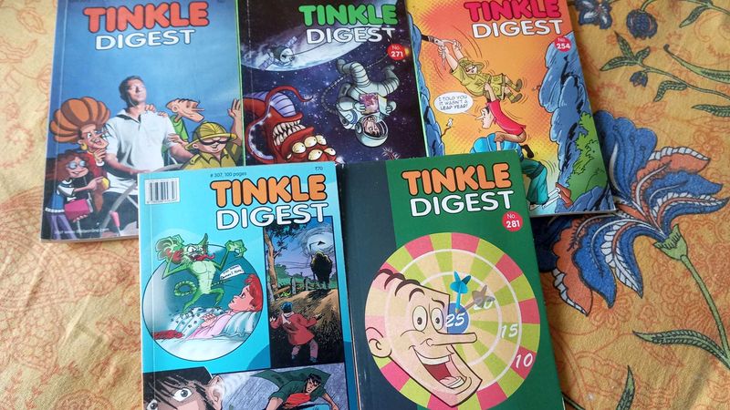 Pack Of 5 Tinkle Digests