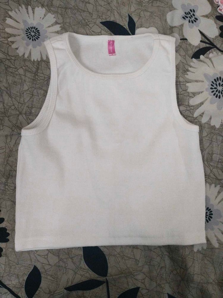 White Crop Top