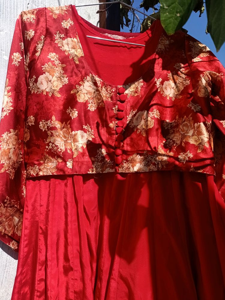 Silk Frock With Koti (Jacket)