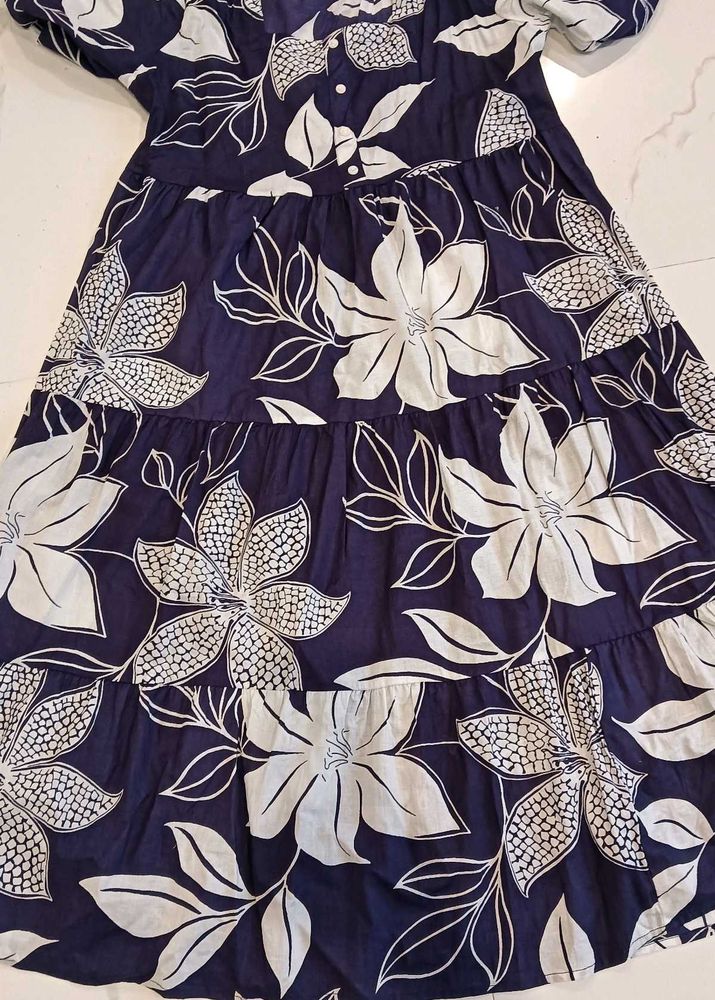 A Line Kurti In Cotton