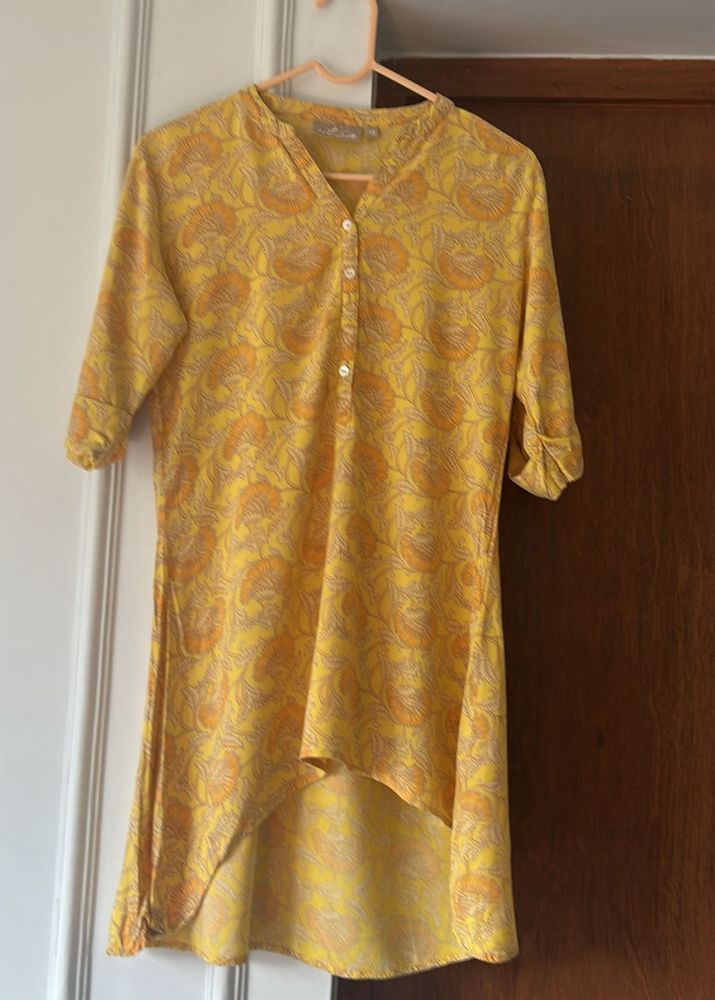 XS Women Yellow kurti By UTSA