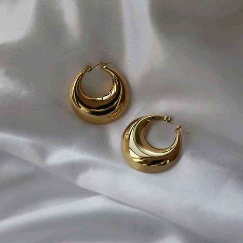 Gold Plated Hoop Earrings