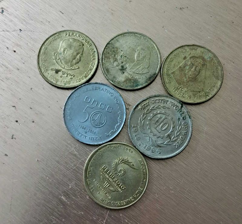 6 Rr.5 Commemmorative Coins