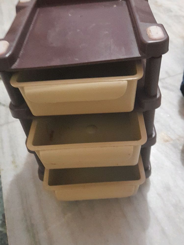 Shrigana 3 Layer Multipurpose Drawer Organizer Desk Chests Box Drawer Unit Organizer Small Size ND Very Preety