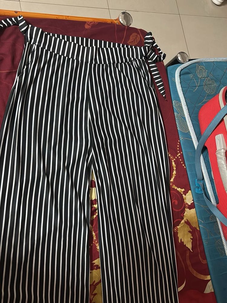 Striped Wide Leg Pants