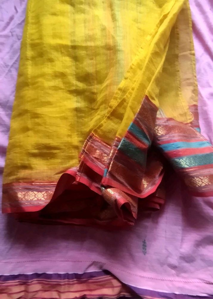 Beautiful Yellow Saree