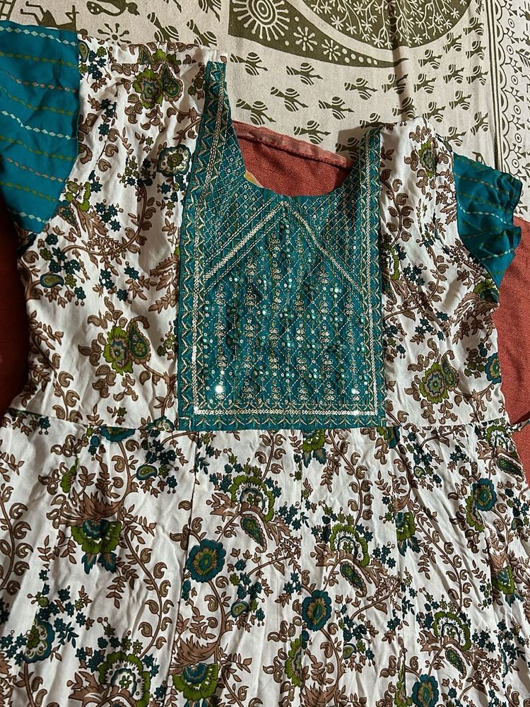 Floral Print Kurta Set