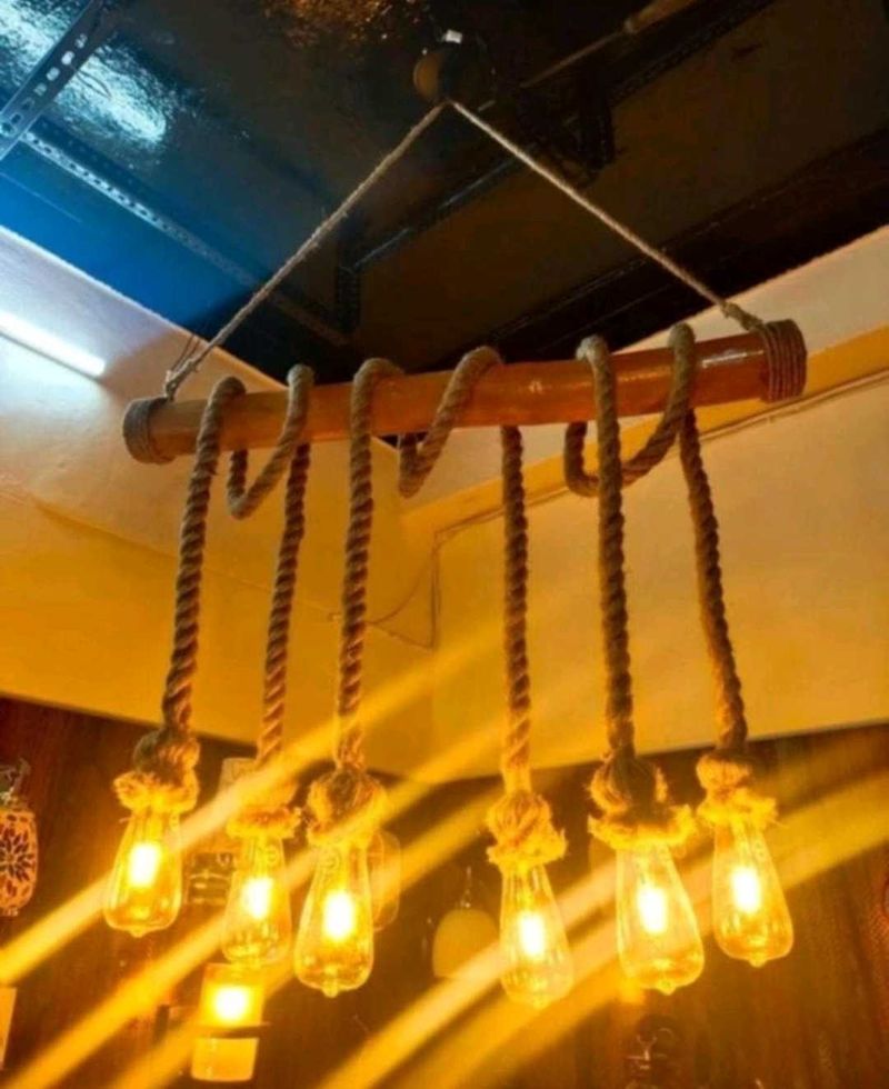 Hanging Light Rope Style Without Bulb
