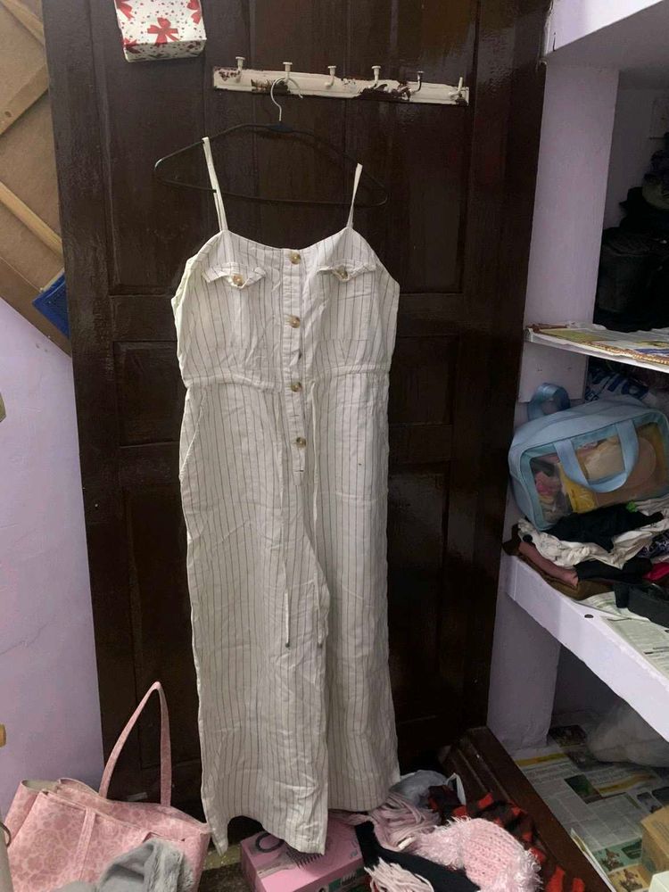 Striped Casual Jumpsuit