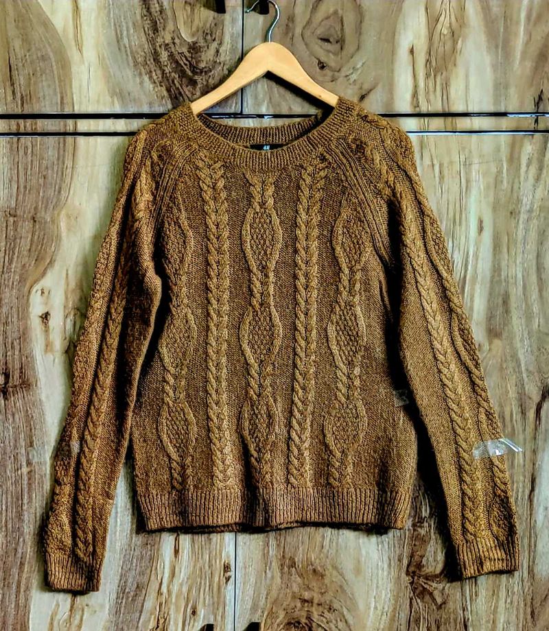 Brown Branded Pullover Si,e-36-38