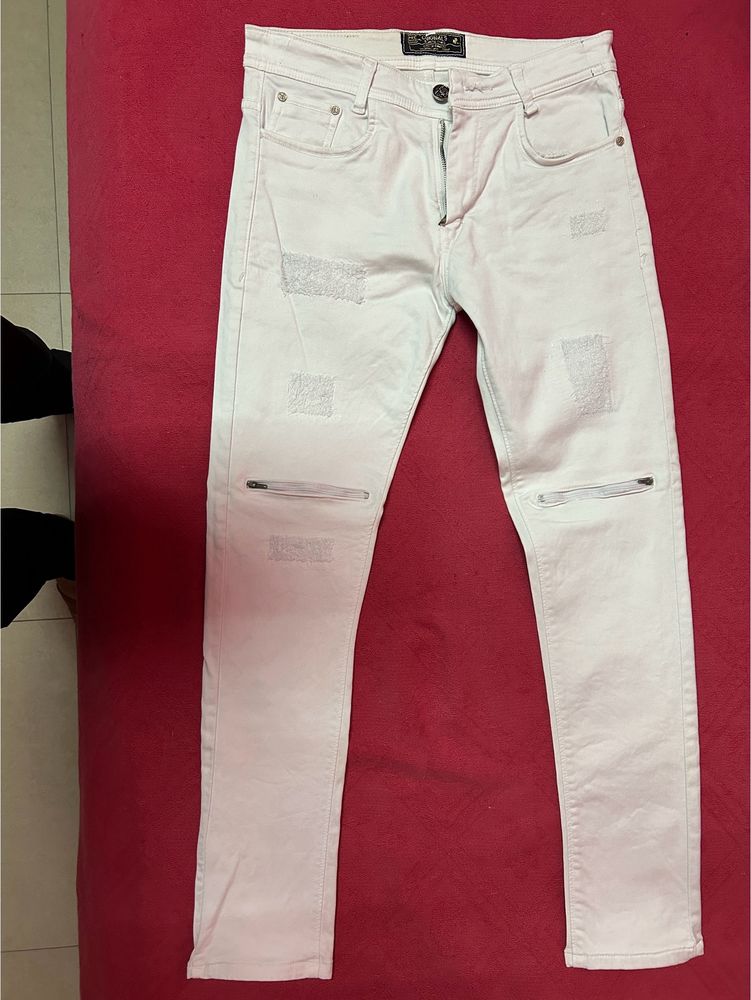 White Damage Jeans Jack &amp; Jones