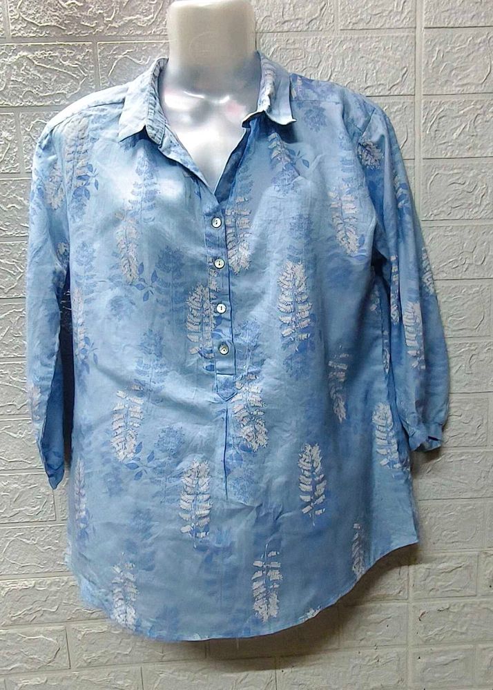 💙 Blue Shirt Short Kurta