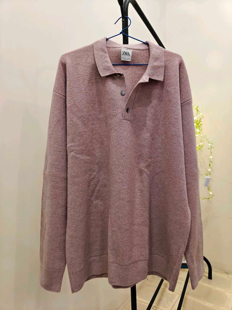 ZARA High Quality Collar Sweater
