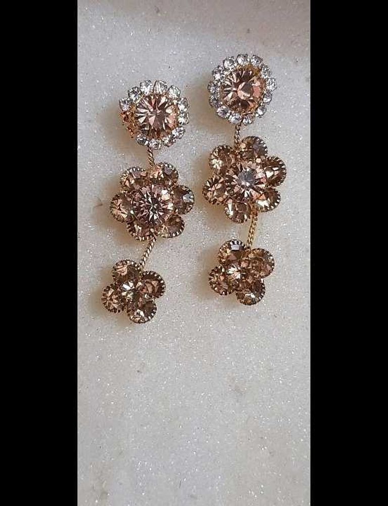 Flower Golden Earrings