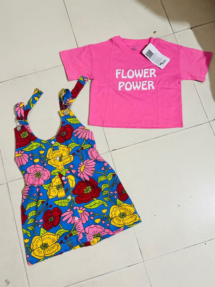 Floral Dress &amp; &#39;Flower Power&#39; Tee Set