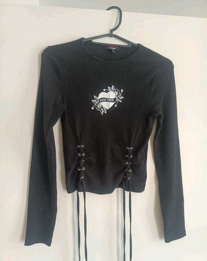 Black Long Sleeve Top