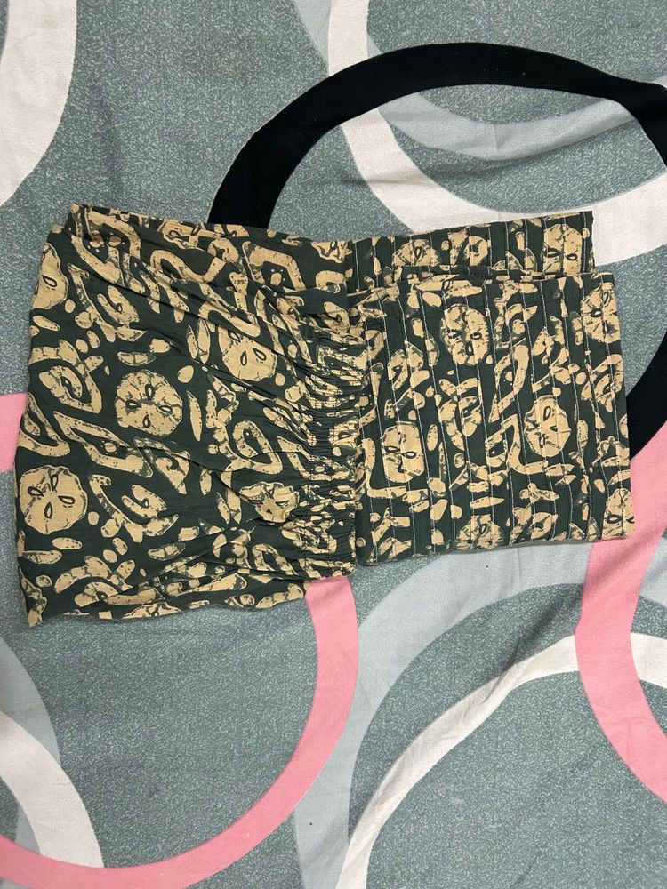 Vintage Print Kurti Plazo