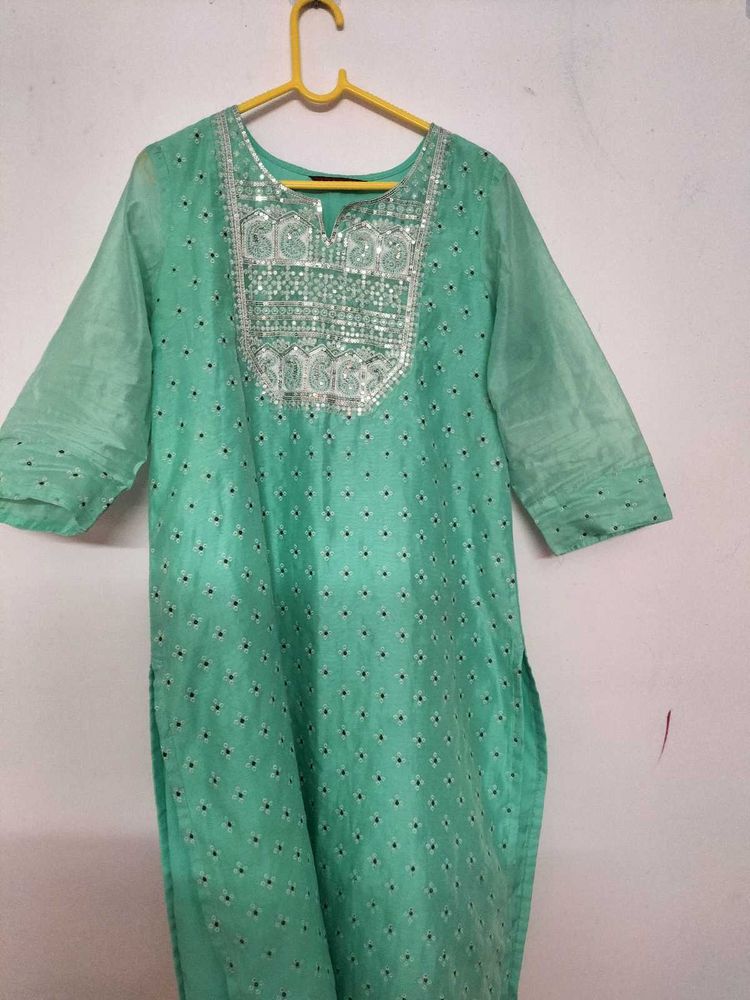 Elegant Mint Green Kurta