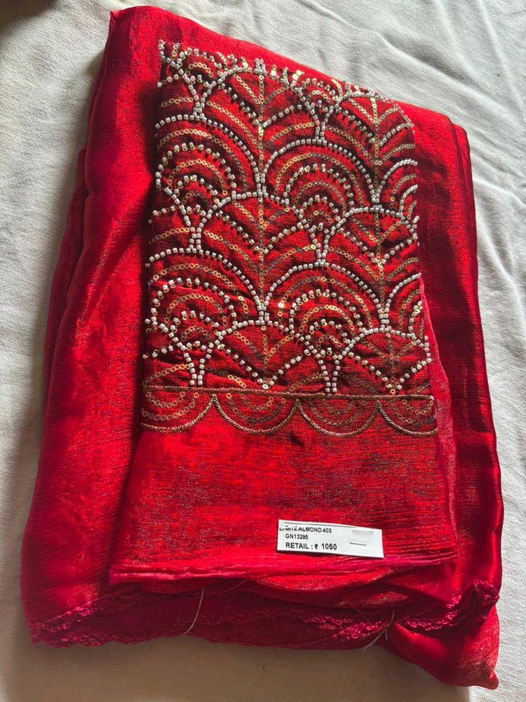 Embellished saree