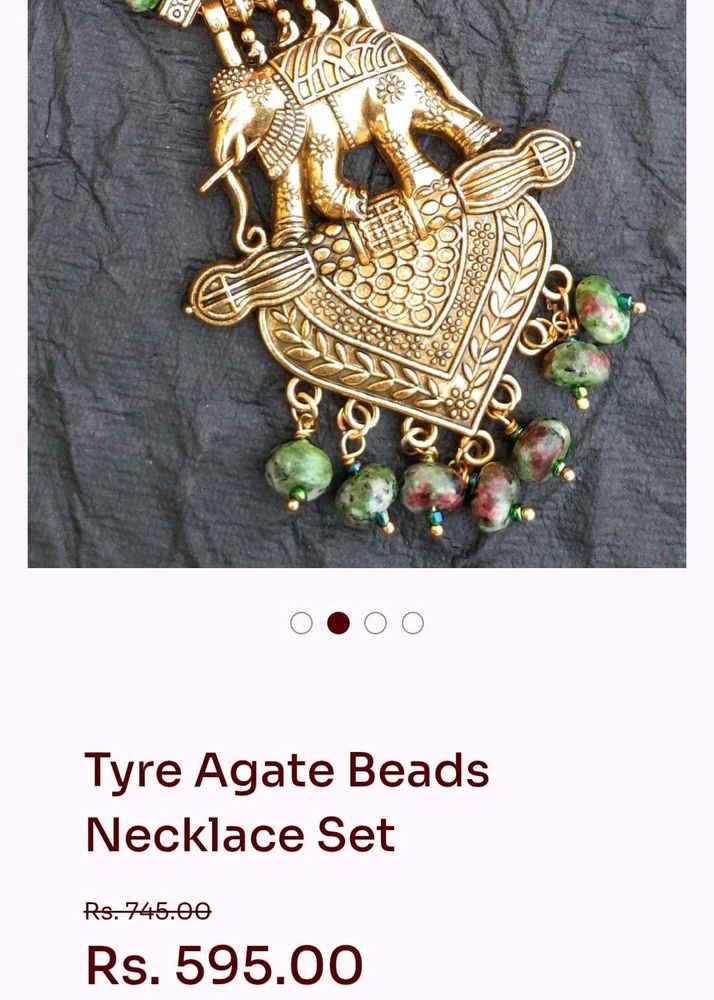 Elephant Oxidized Copper Stylish Jewellery Set