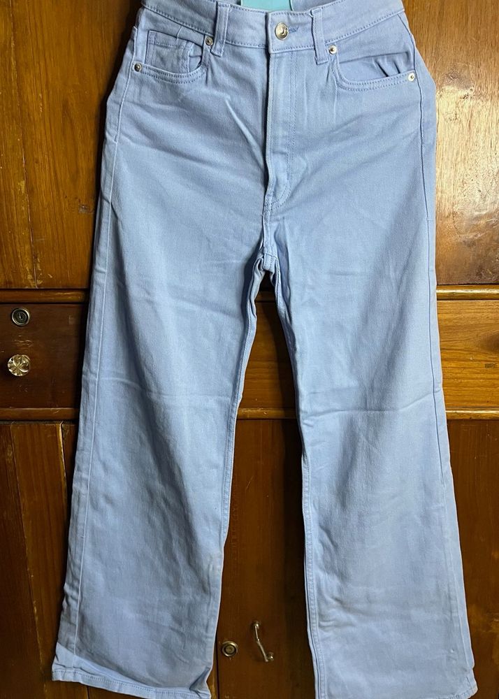 Light Blue Wide Leg Jeans