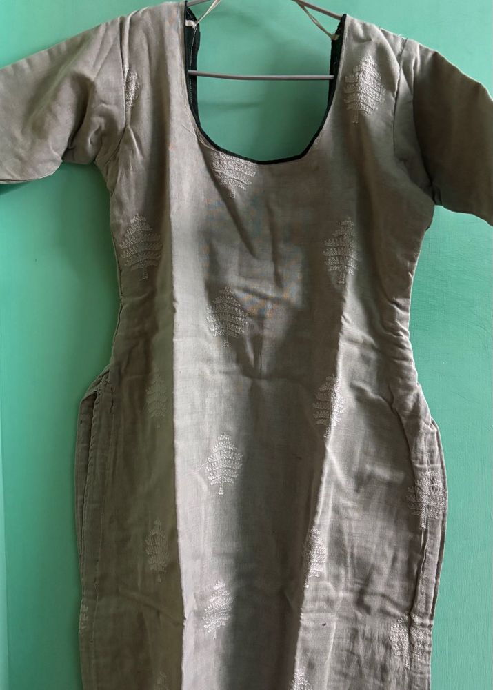 Elegant Grey Kurta with pants