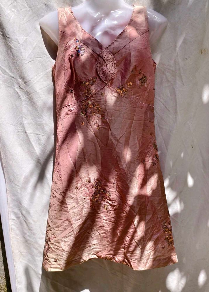 8149. Embellished Pink Dress