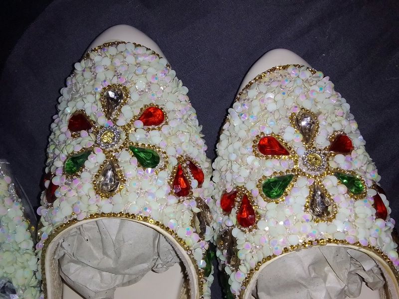 Cream Designed Heels