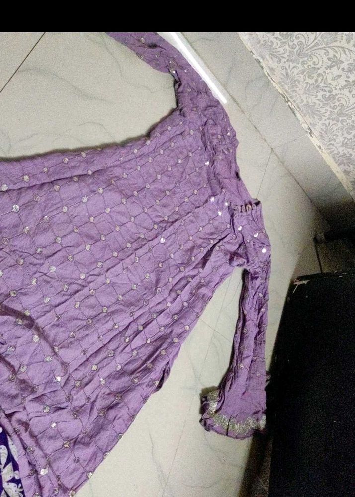 Purple Dress Material