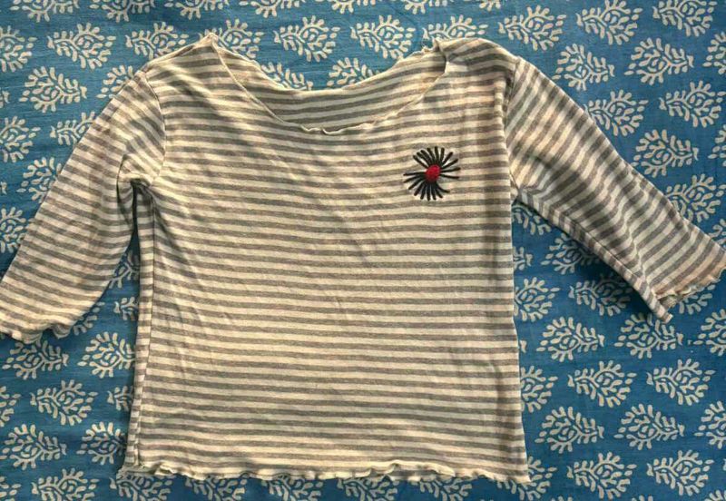 Striped Long Sleeve Top