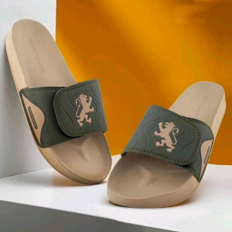 Red Tape Olive Green Sliders