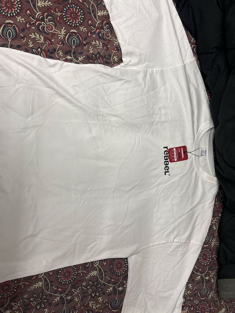 Rebbel White Long Sleeve Tee