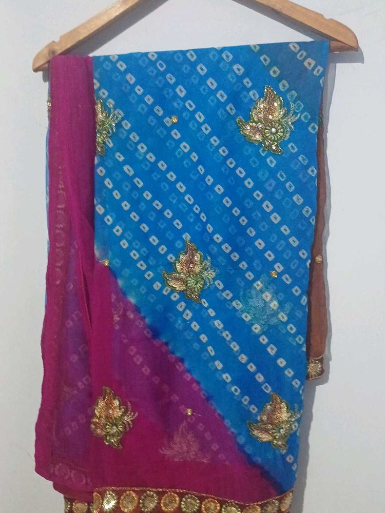 Combo Of 3 Bandhani Saree