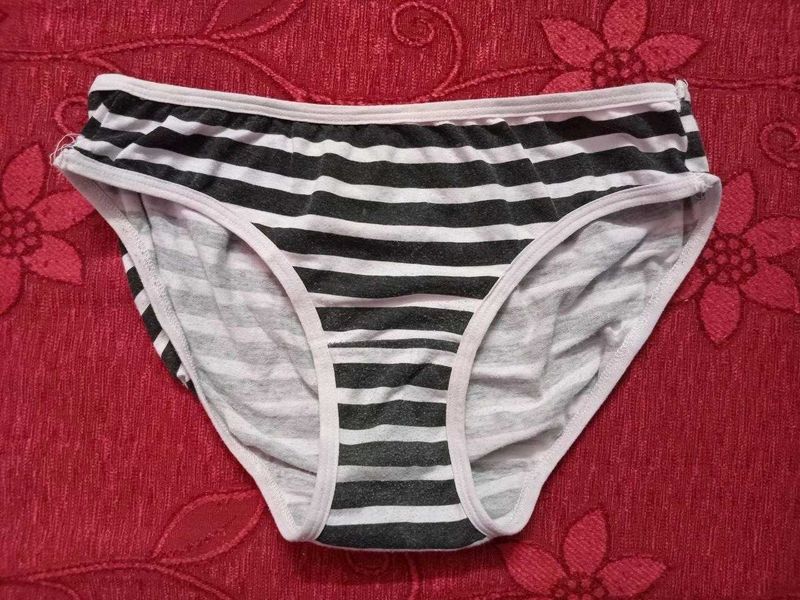 Black And White Colour Strip Panty
