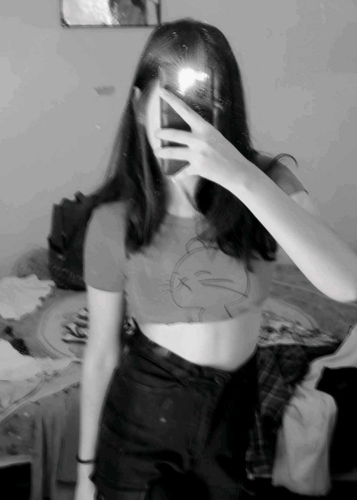Cute Graphic Crop Top