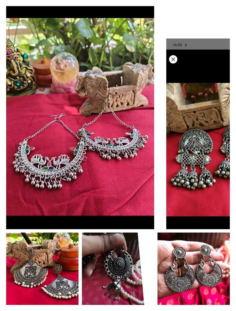 Combo Of Extremely Gorgeous 5 Oxidised Earrings