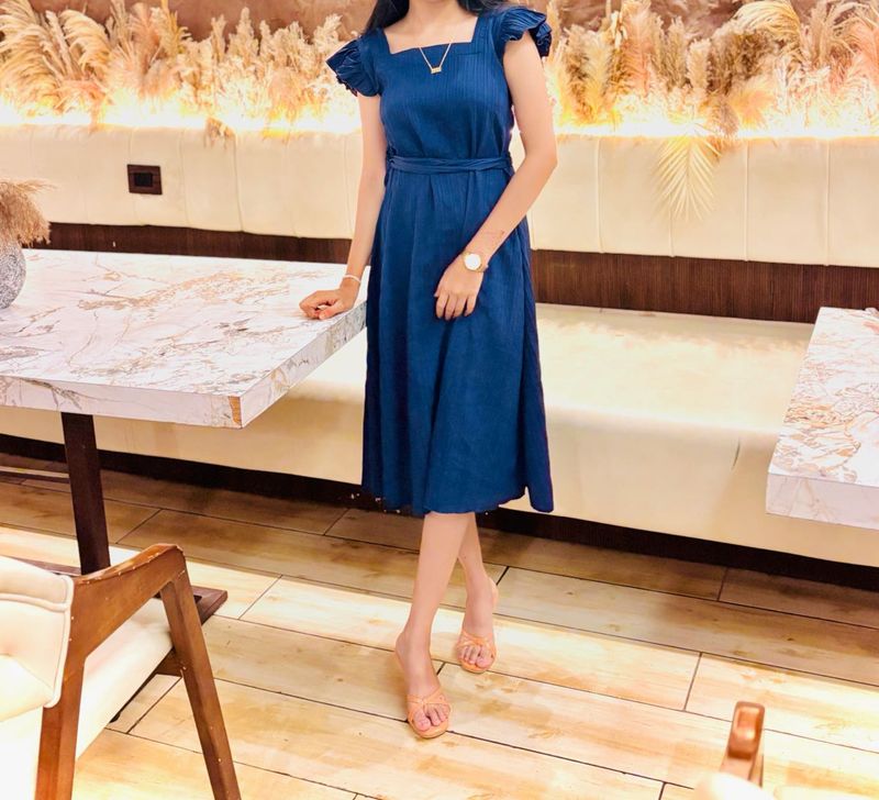 Blue Midi Dress