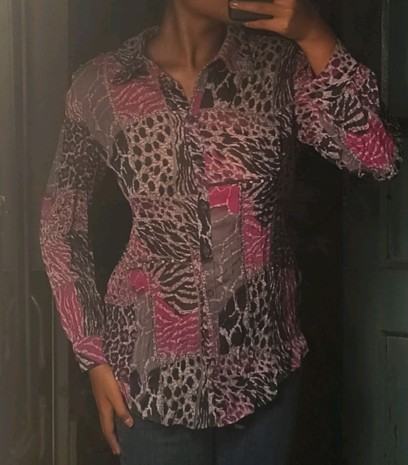 Y2k Vintage Thrifted Mesh Shirt 🍡
