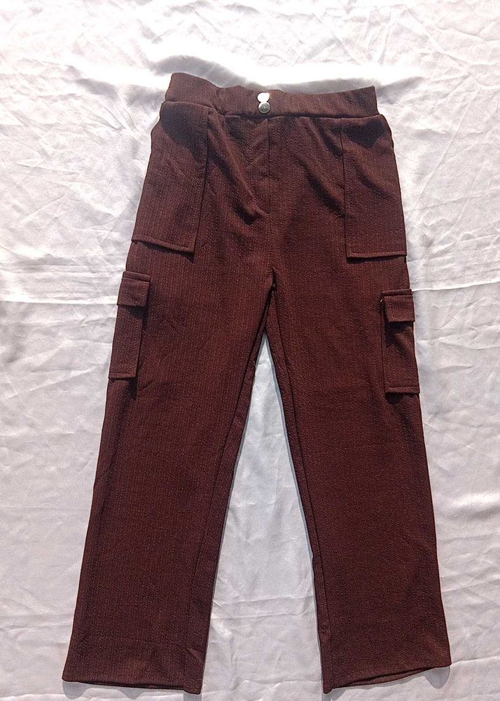 Coffee Brown Cargo Pant🤎