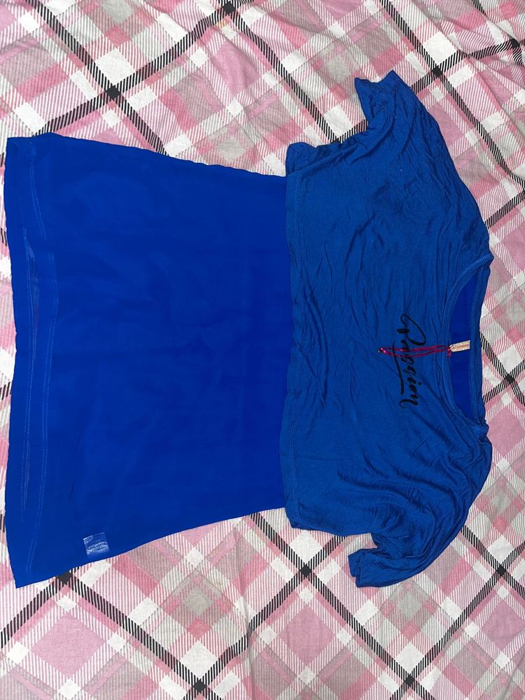 Royal Blue Top &amp; Skirt Set