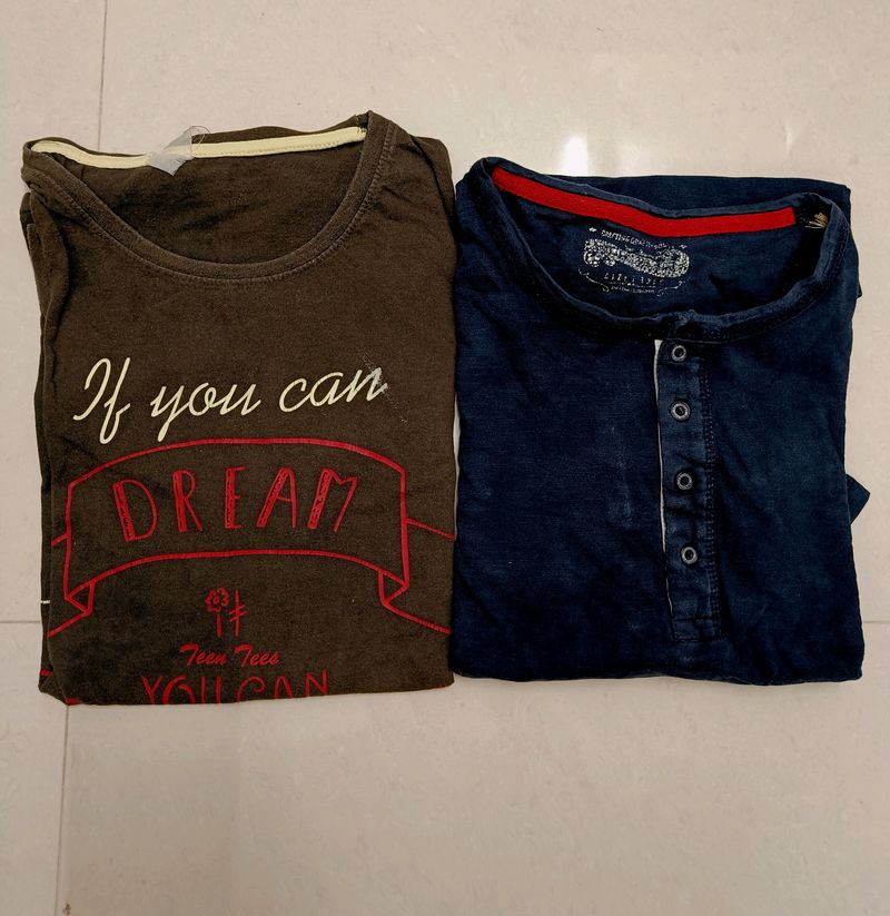 Cotton Men Tshirt Set Of 2