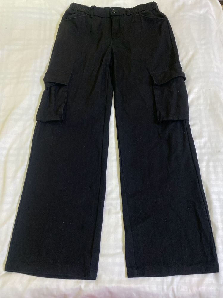 Denim Black Cargo Pants Waist 30