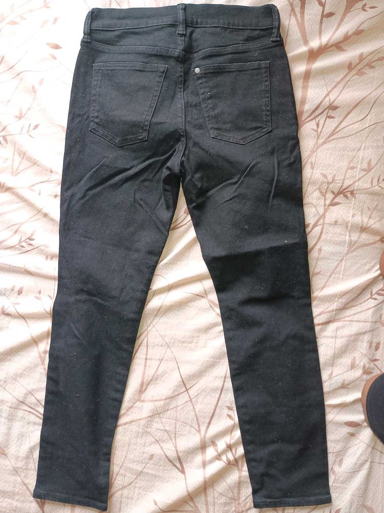 Skinny Fit Crop Cotton Jeans From H&amp;M