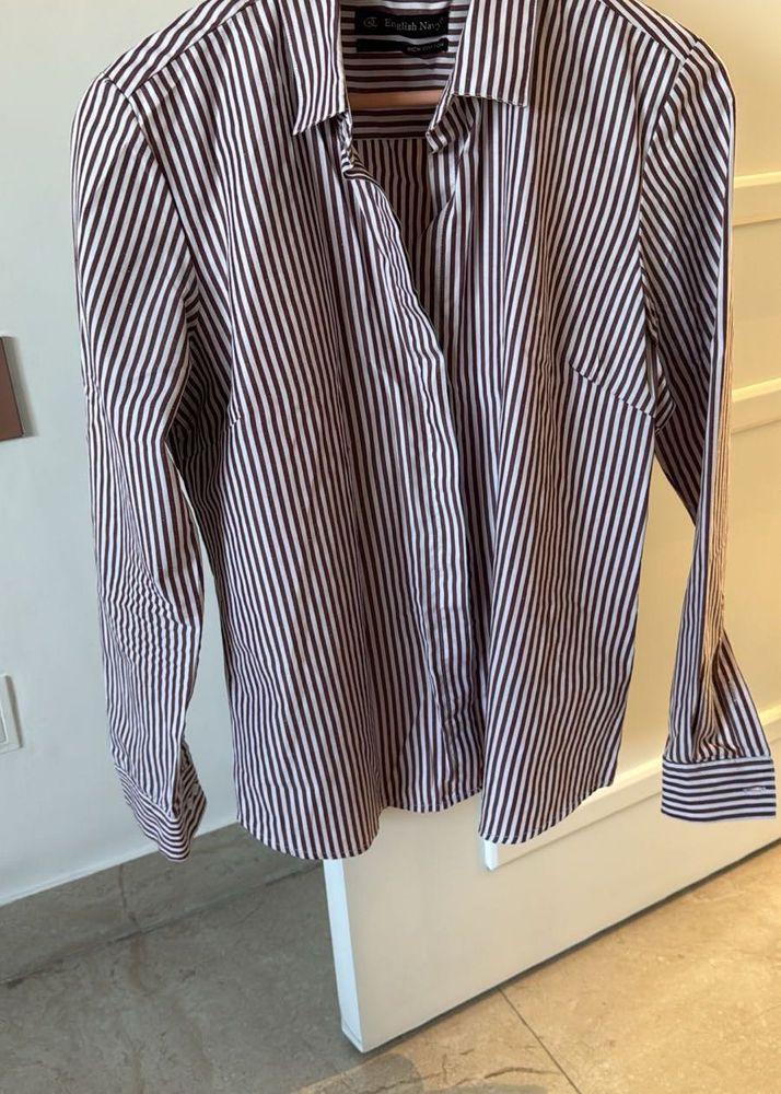 Striped Button-Down Shirt