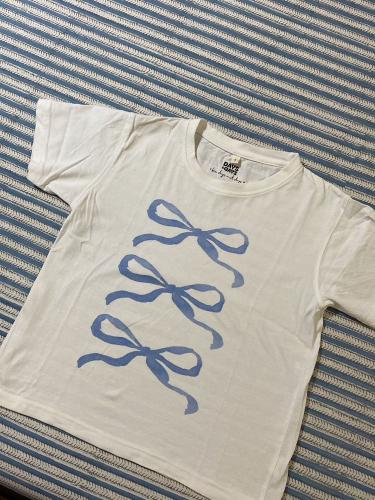 Pinteresty Bow Cropped tshirt