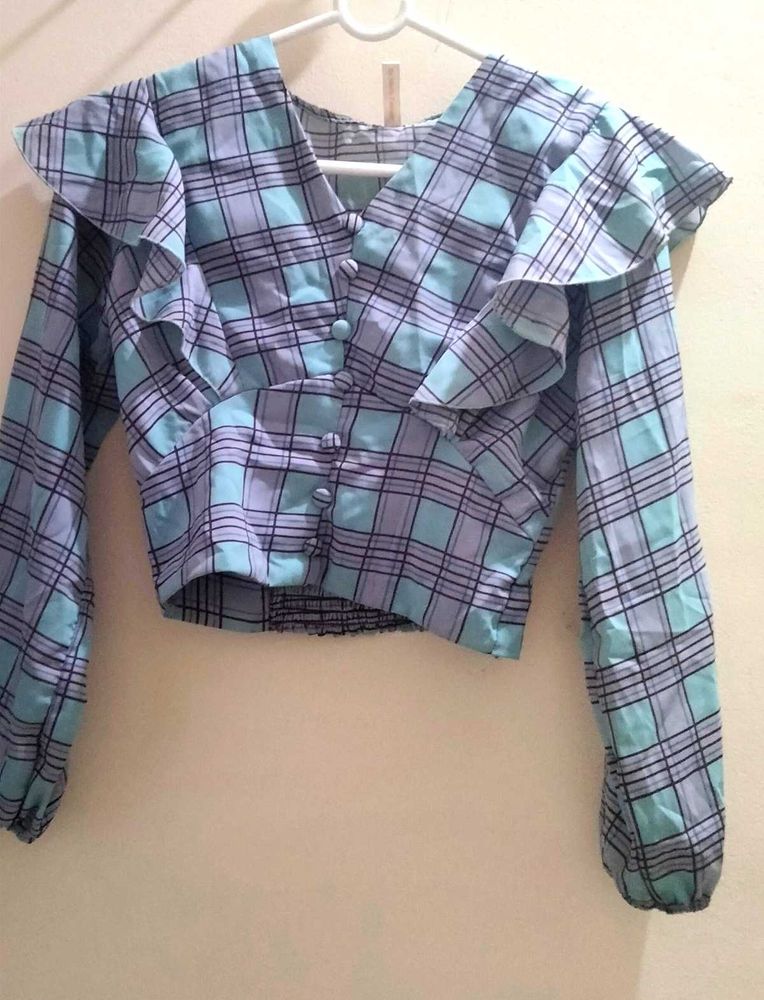 Balloon Sleeve CROP TOP